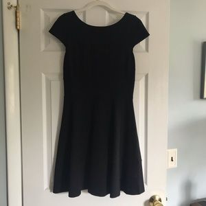 Banana Republic Black Cap Sleeve Dress